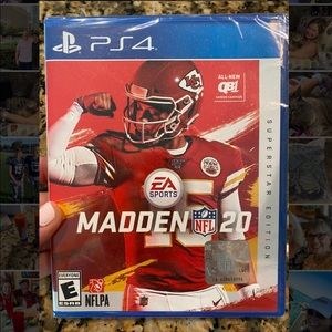MADDEN 20 Superstar Edition for PS4, rated “E”
